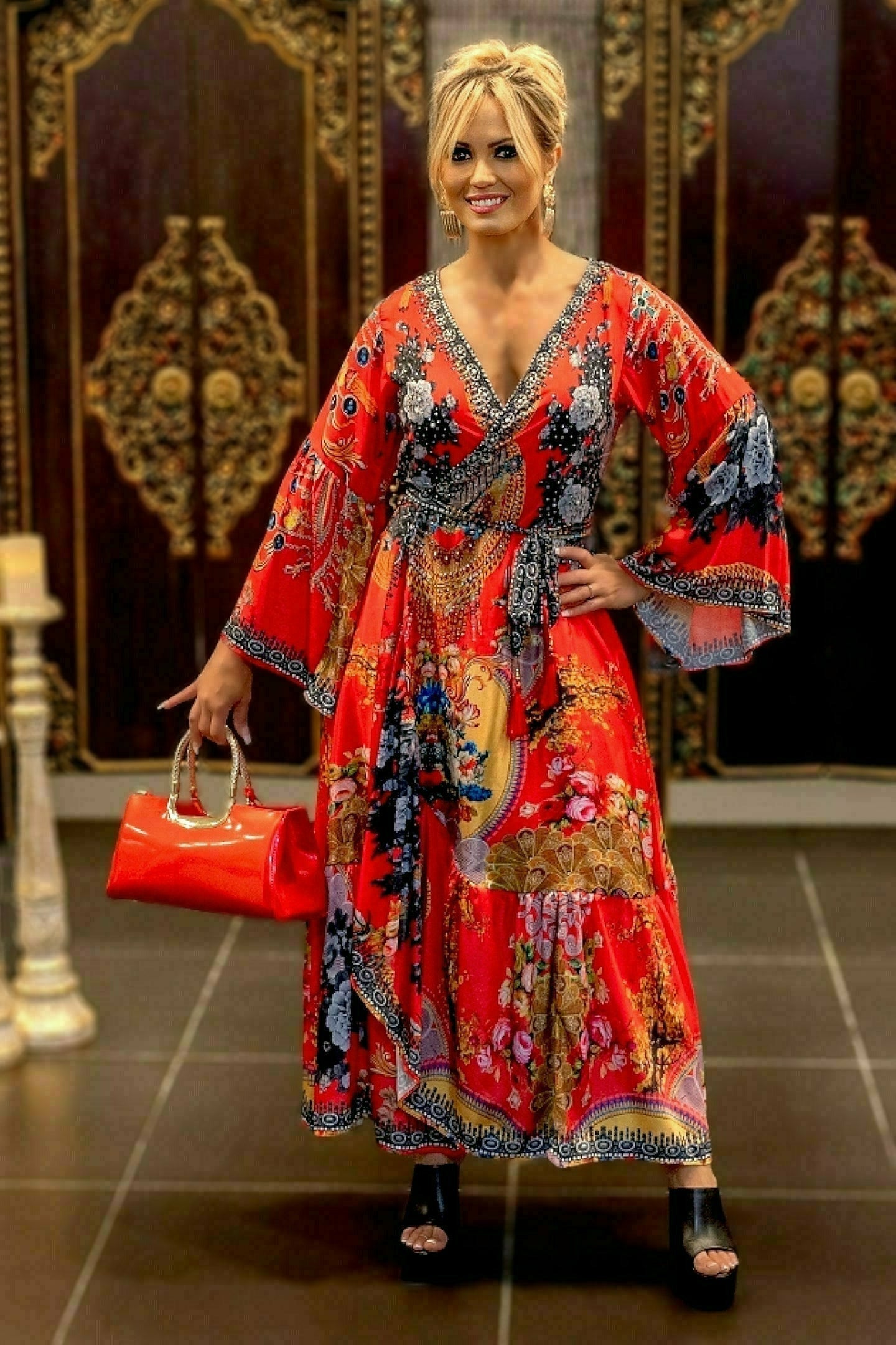 ROMANCIA COLLECTION - Long Senorita Dress henleycollections